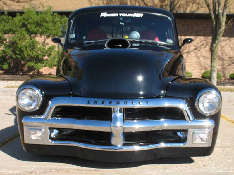 Diz' 1954 Chevy pickup with mucho new chrome and new interior