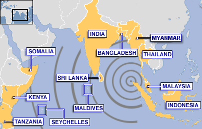 2004 Indian Ocean Tsunami Map