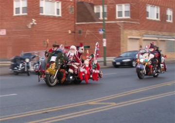 Toys for Tots parade in Chicago 2012