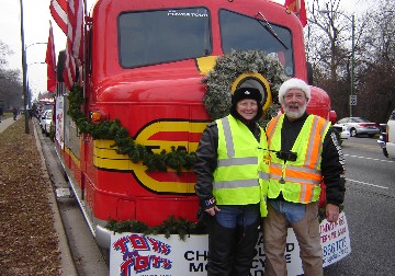 Toys for Tots parade in Chicago 2013