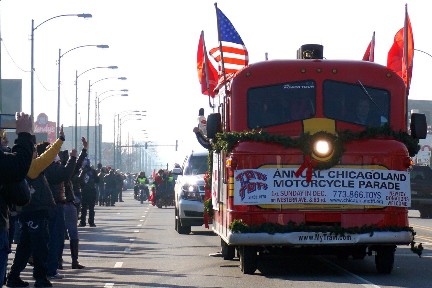 2015 Toys for Tots parade in Chicago