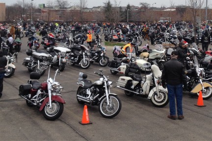 Toys For Tots Motorcycle Parade In