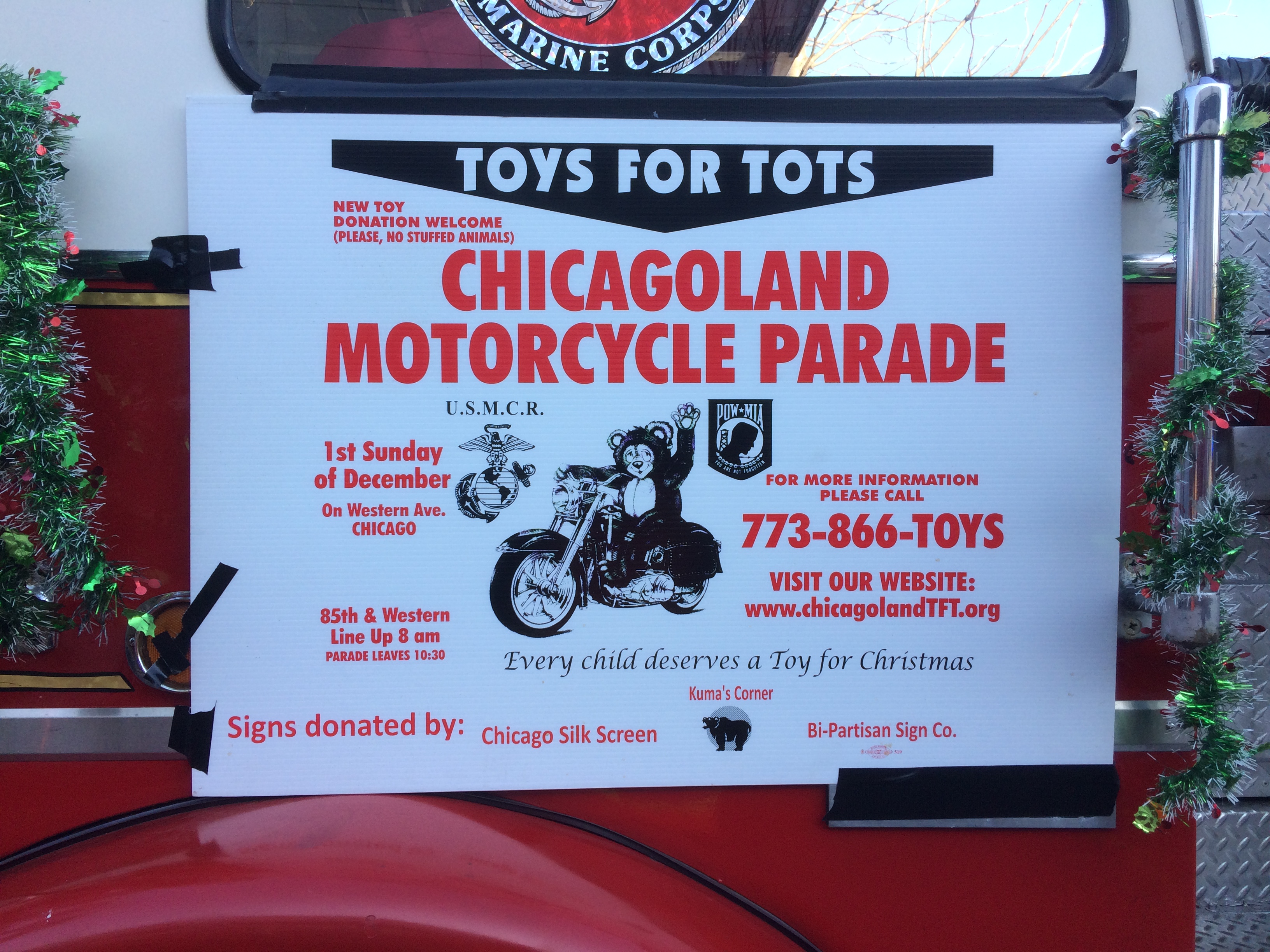 Toys For Tots Motorcycle Parade In