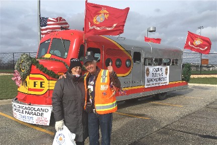 2018 Toys for Tots parade in Chicago