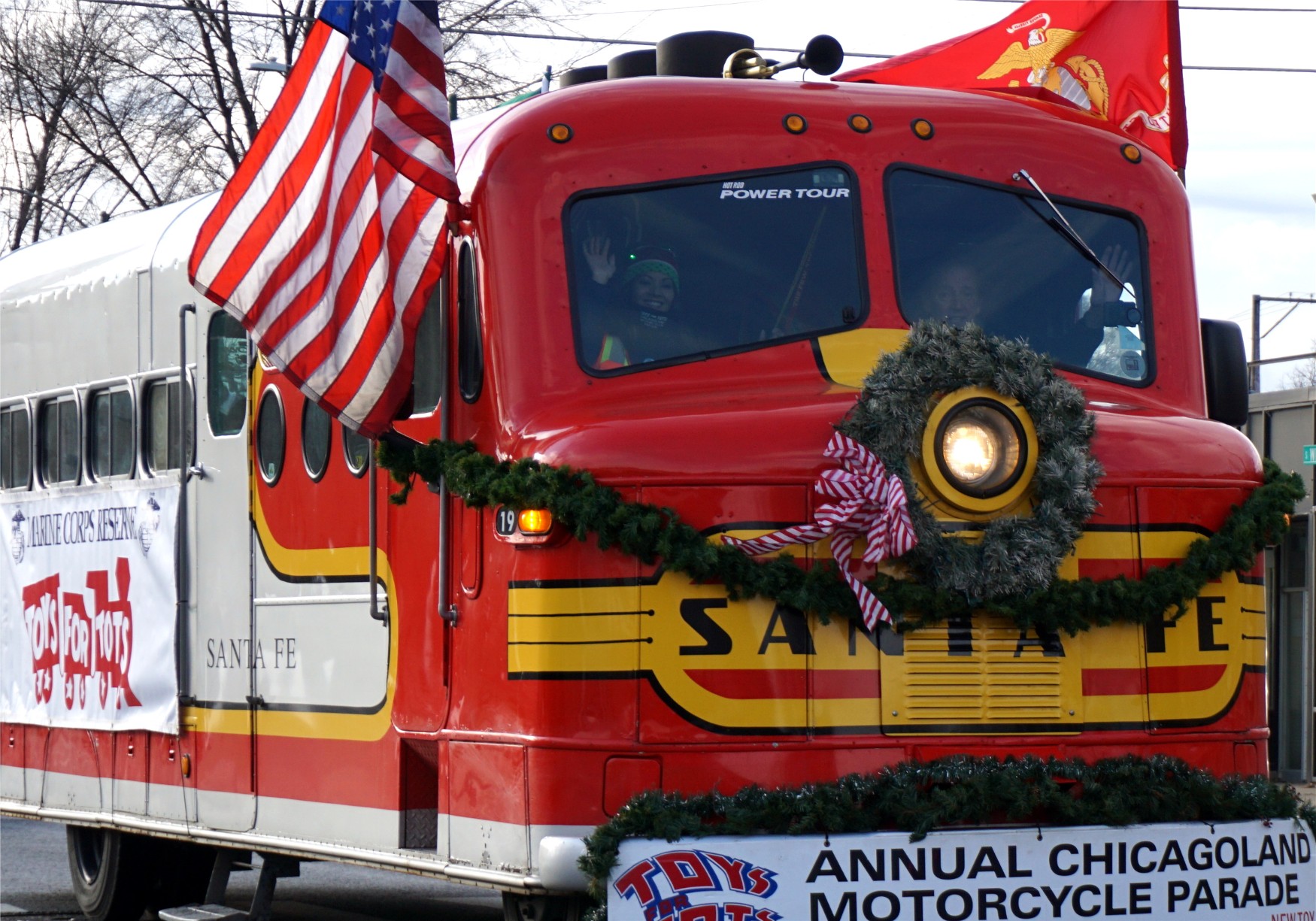 2019 Toys for Tots parade in Chicago